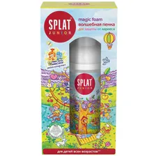 SPLAT Junior детская очищающая пенка для полости рта с кальцием и молоч. ферм., 50 мл